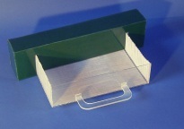 halb herausgezogenes Tablett